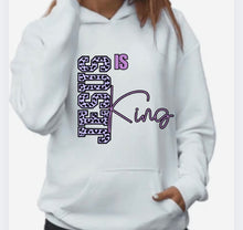 Load image into Gallery viewer, Custom Jesus is king hoodie

