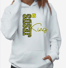 Load image into Gallery viewer, Custom Jesus is king hoodie

