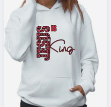 Load image into Gallery viewer, Custom Jesus is king hoodie
