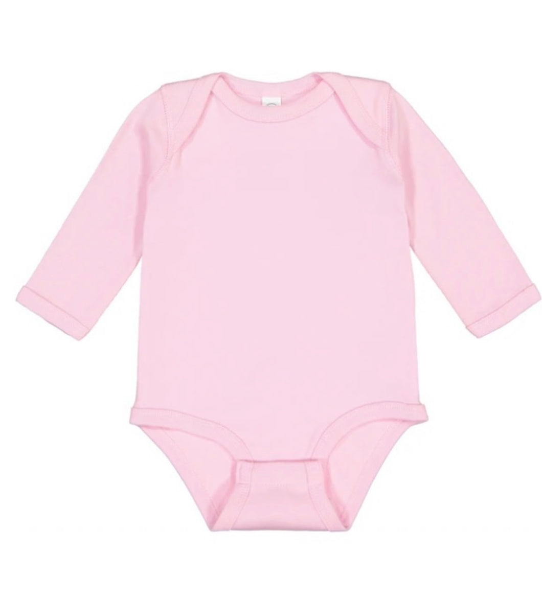 Pink baby bodysuit